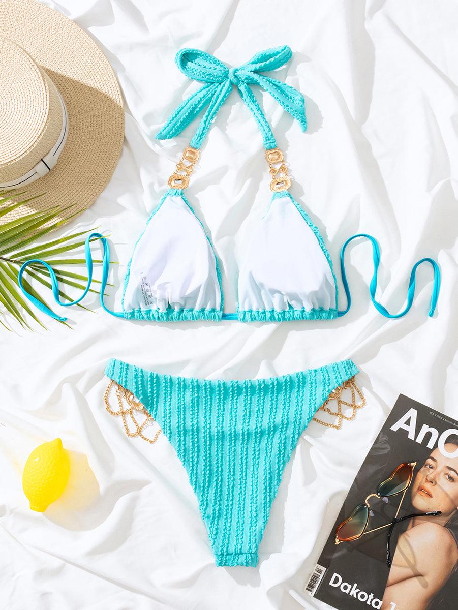 Women's Jacquard Bikini Set | Sexy Two-Piece Swimwear | GFIT Beachwear - GFIT SPORTS