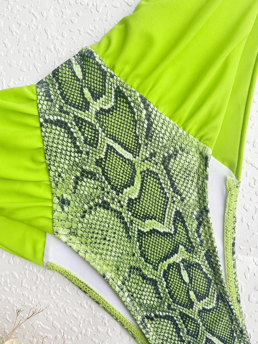 Women's Sexy Snakeskin Bikini Set | Two-Piece Swimwear for Ladies - GFIT SPORTS