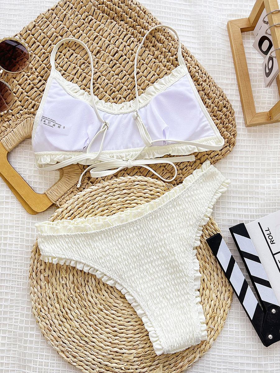 Women's Sexy White Bikini Set - Trend Lace Beachwear - GFIT SPORTS