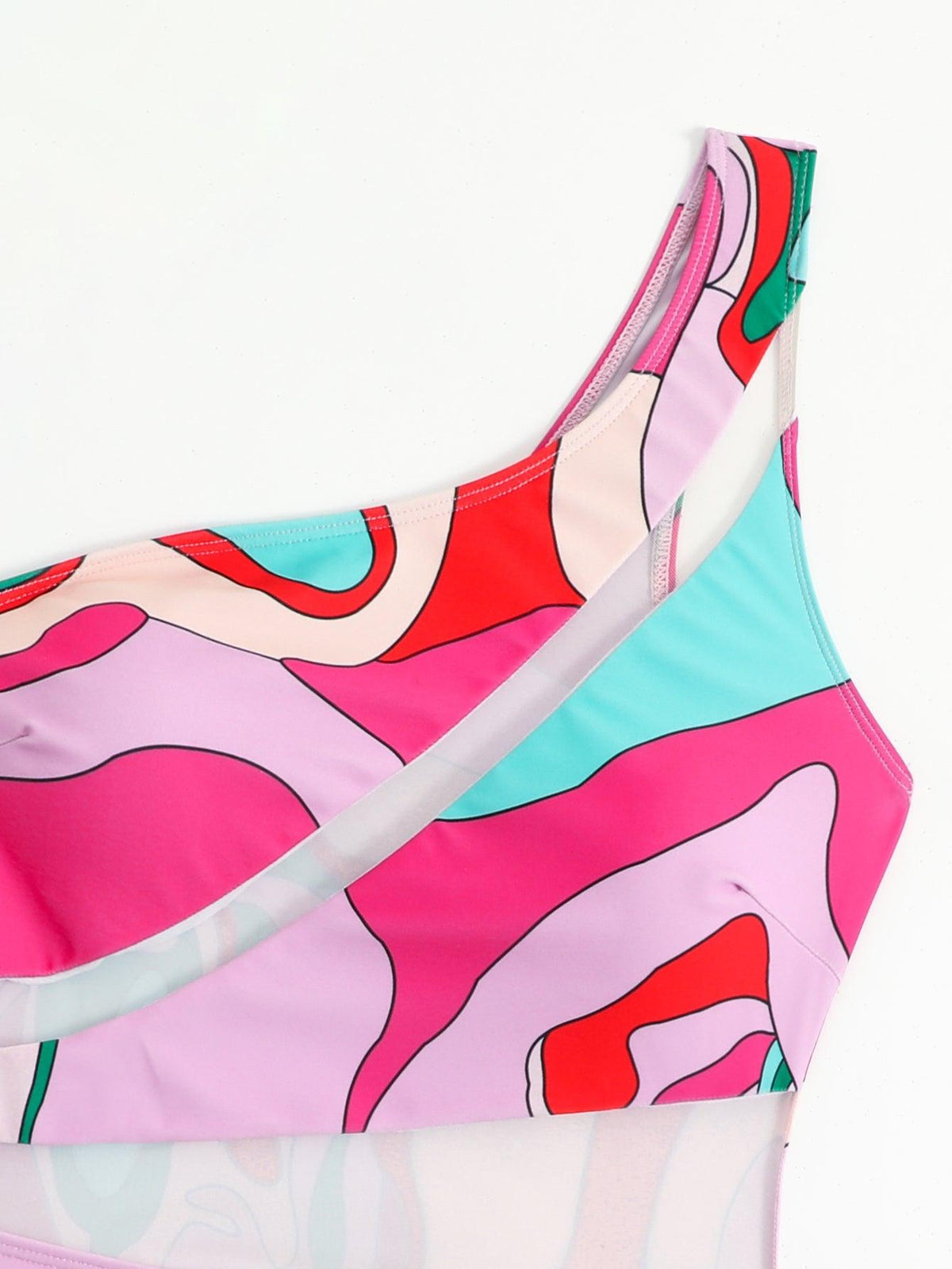 GFIT® New Sexy One Piece Gauze Stitching Bikinis Set - GFIT SPORTS