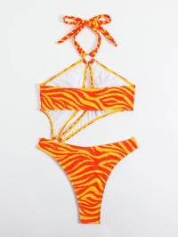 GFIT® New Sexy One Piece Tiger Stripe Swimsuit - GFIT SPORTS