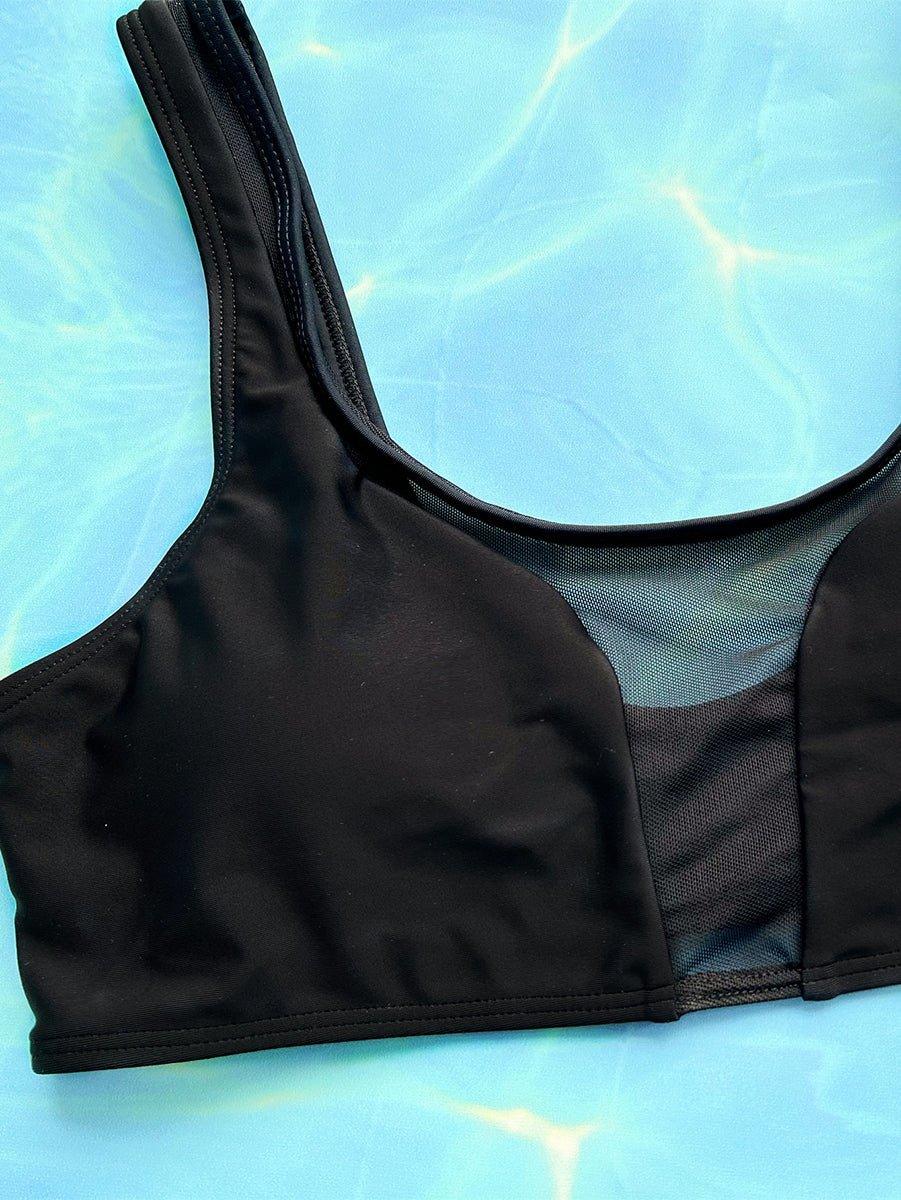 High Waisted Bikini Set - Sexy Swimwear for Women, Black Pool Suit - GFIT SPORTS