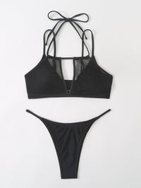 Sexy Lace Bikini Set - Black Swimwear for Women, GFIT - GFIT SPORTS