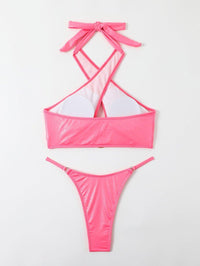 Women's Cute Pink Bikini Set - Sexy Two-Piece Swimwear for Beach & Pool - GFIT SPORTS