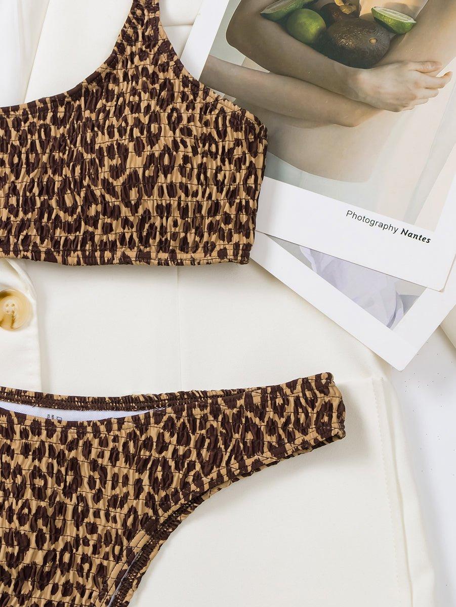 Women's Leopard Print Bikini Set - Designer Beach Swimwear | GFIT - GFIT SPORTS