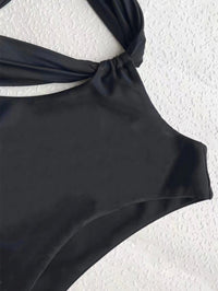 Women's One Piece Bow-Knot Swimsuit - Sexy Black Beachwear GFIT - GFIT SPORTS