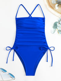 Women's Royal Blue One-Piece Swimsuit - GFIT, Sexy High-Cut Beachwear - GFIT SPORTS