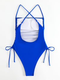 Women's Royal Blue One-Piece Swimsuit - GFIT, Sexy High-Cut Beachwear - GFIT SPORTS